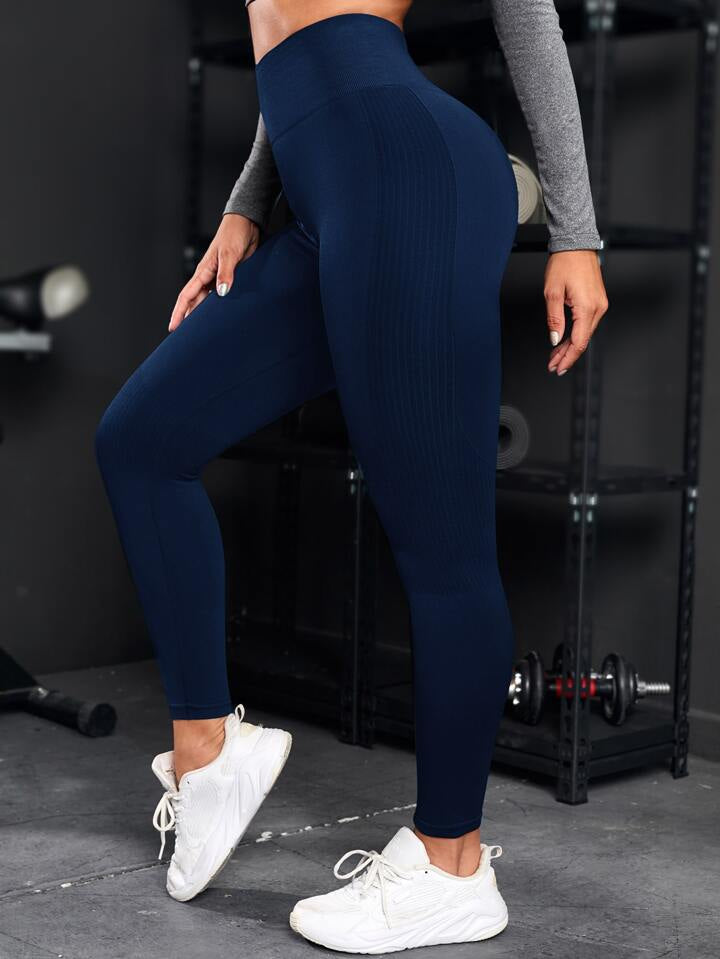 Running Tights Seamless High Stretch Tummy Control Active Leggings