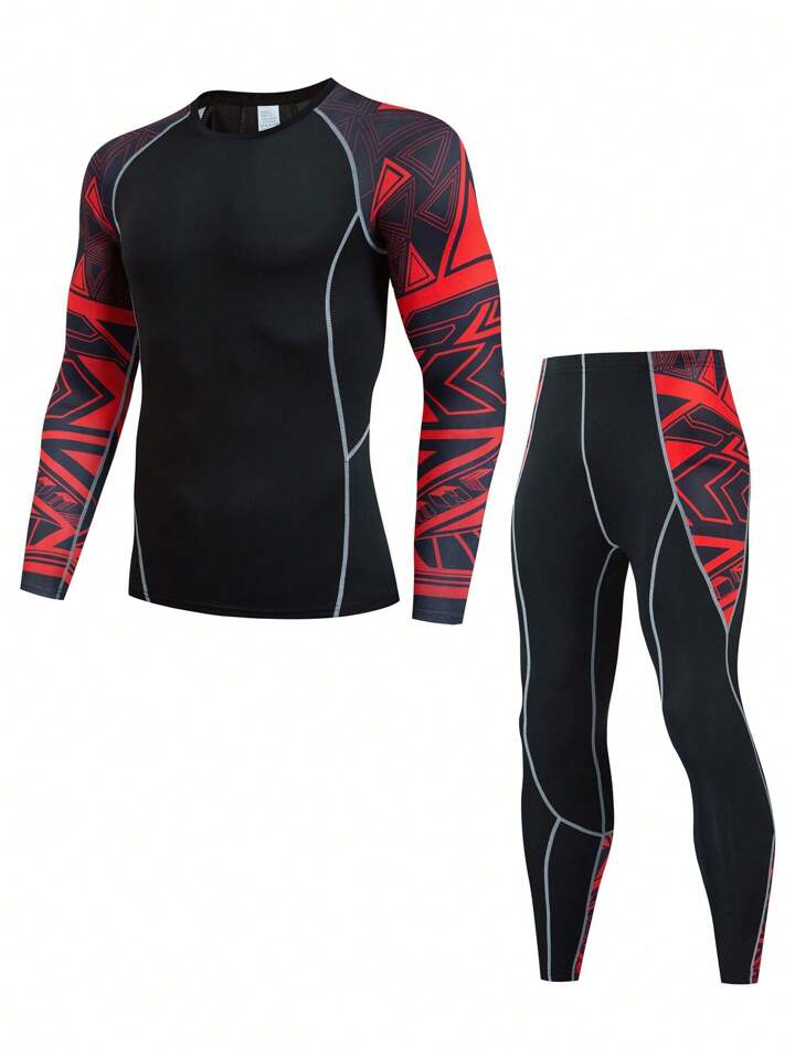 Men's Quick-Dry Compression Fitness Suit