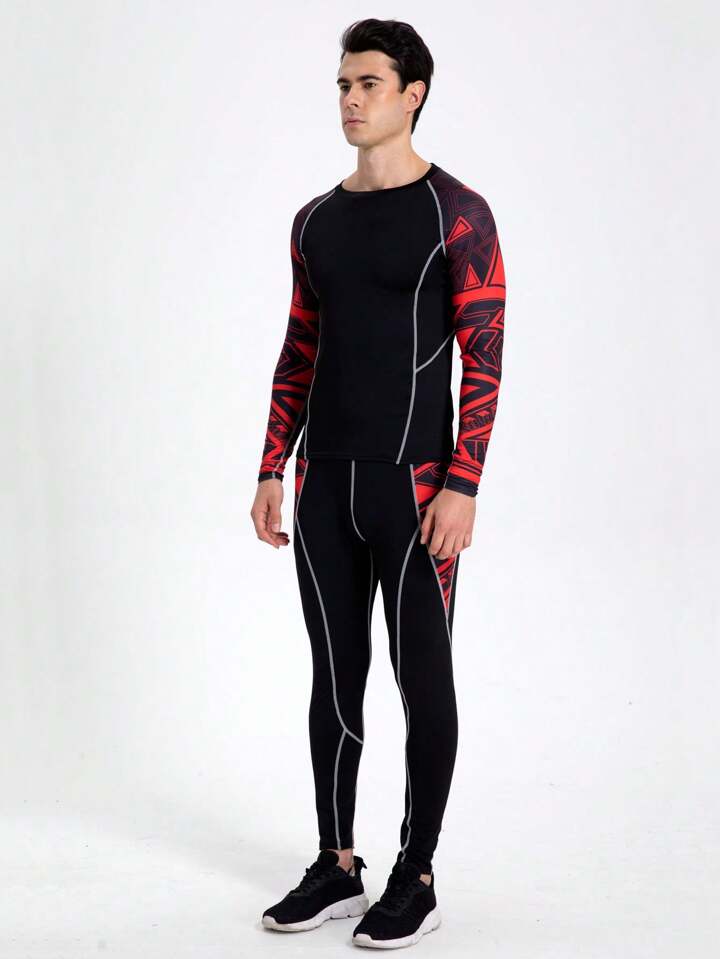 Men's Quick-Dry Compression Fitness Suit