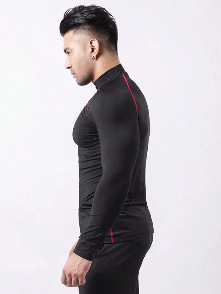 Fitness Men Sports Tee for Workout & Compression