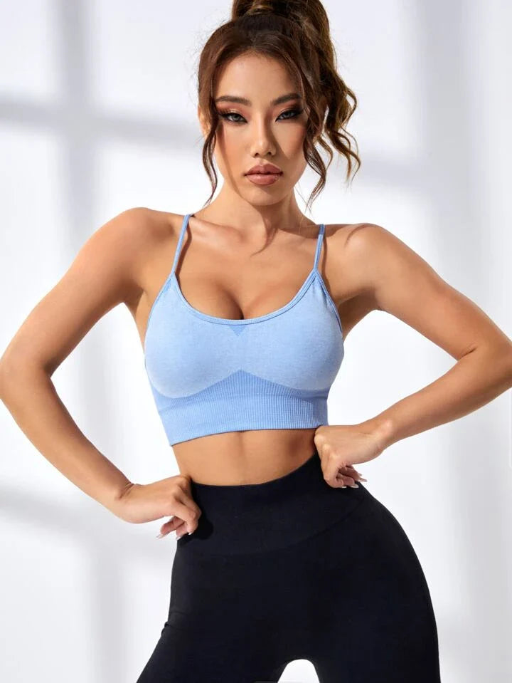 Crisscross Backless Sports Bra
