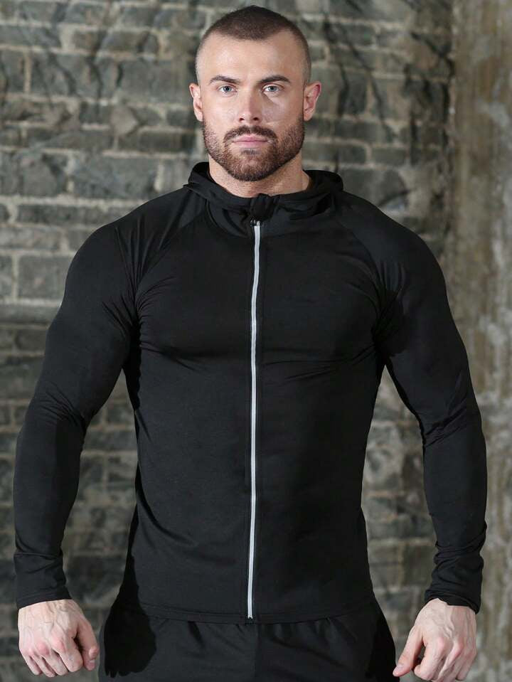 5pcs/Set Men's Sporting Suit, Quick-Dry Fitness Clothes For Compression &  Gym