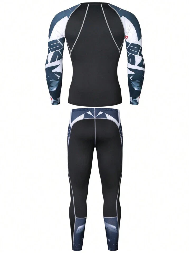 Long Sleeve Sports Shirt & Pants Tracksuit